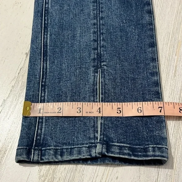 J. McLaughlin Rainey Stretch Straight Leg Slit Front Jeans Size 2 - Picture 13 of 13